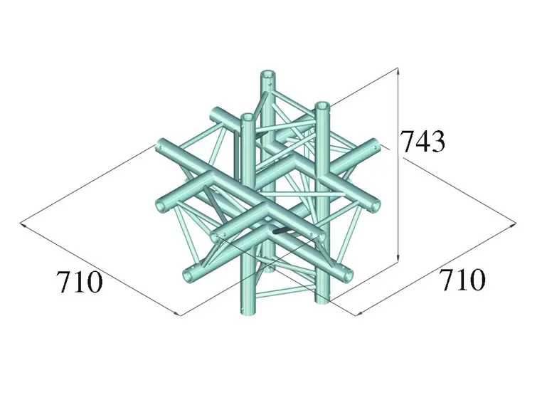 ALUTRUSS TRILOCK 6082AC-61 6-way piece 